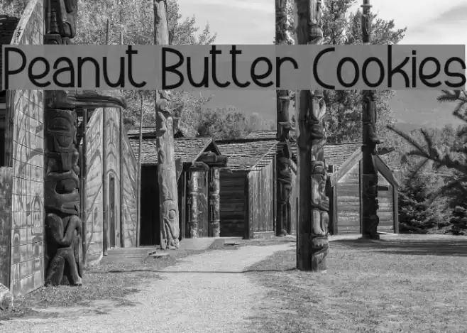 Peanut Butter Cookies Font examples
