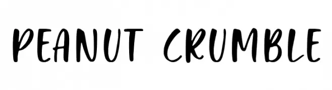 Peanut Crumble  Frei Schriftart Herunterladen