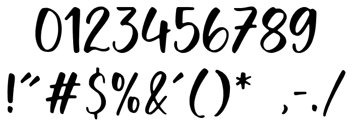 Peanut Crumble Font OTHER CHARS