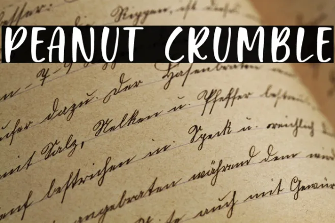 Peanut Crumble Example 2