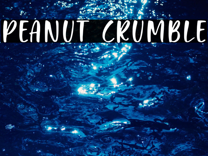 Peanut Crumble Example 3