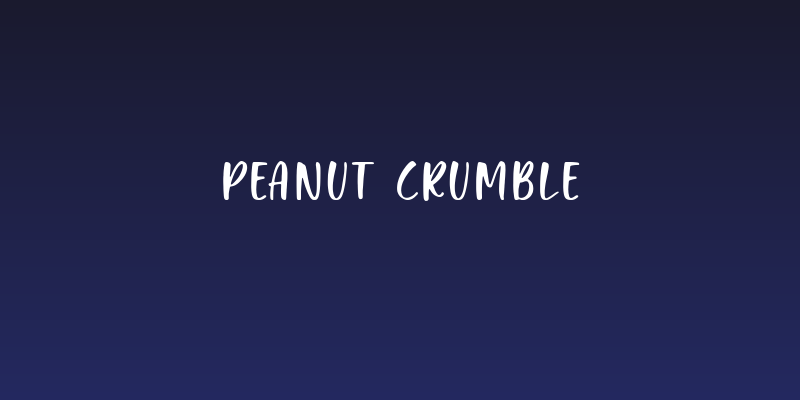 Peanut Crumble Social Header