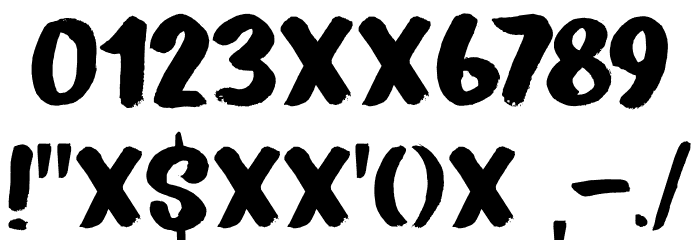 Peanut Crunch DEMO Regular Font OTHER CHARS