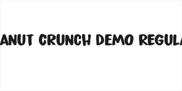 Peanut Crunch DEMO Regular Logo