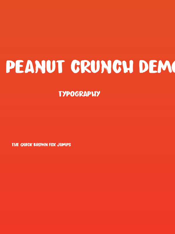 Peanut Crunch DEMO Regular Poster