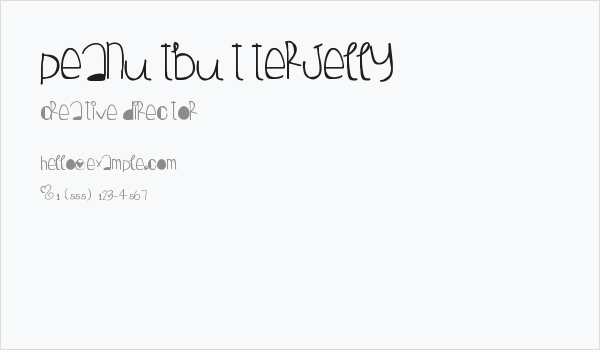 PeanutButterJelly Business Card