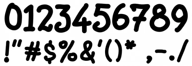 PeanutFill Font OTHER CHARS