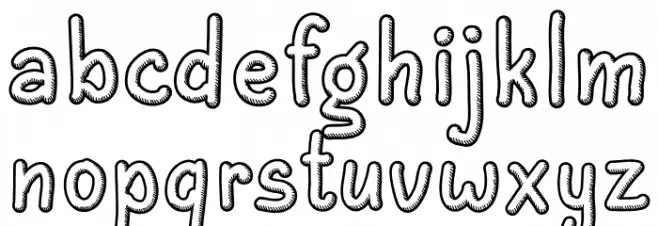 Peanut Font LOWERCASE