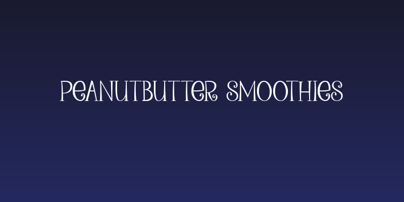 Peanutbutter Smoothies Social Header