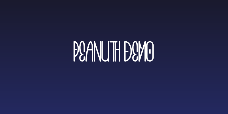 Peanuth Demo Social Header