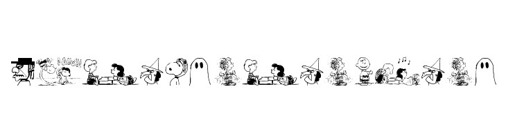 Peanuts Gang Dings  Frei Schriftart Herunterladen