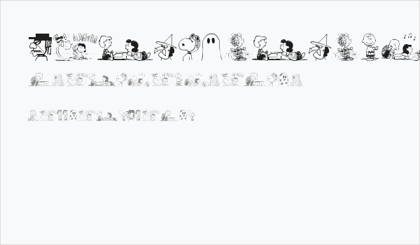 Peanuts Gang Dings Business Card