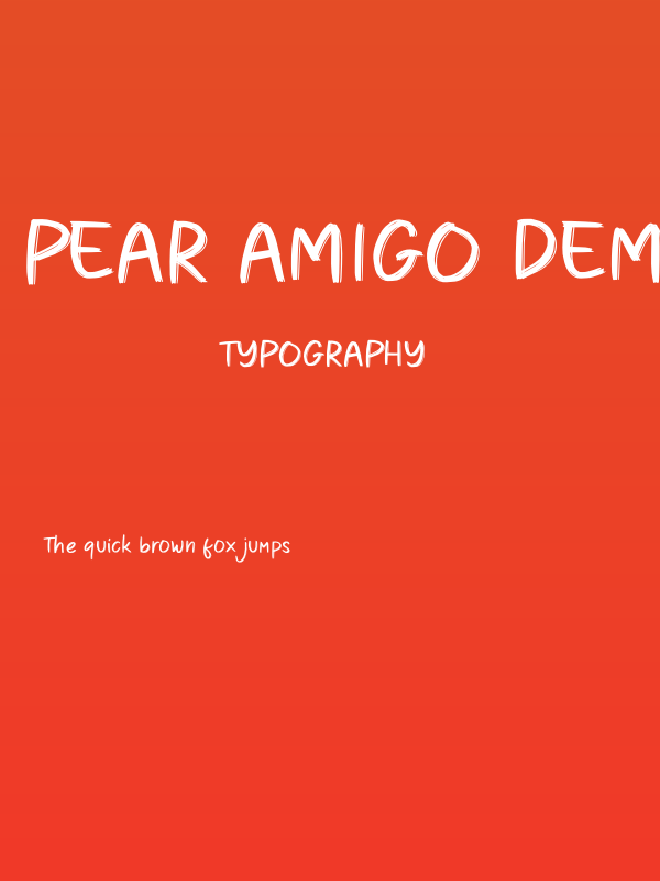 Pear Amigo Demo Poster