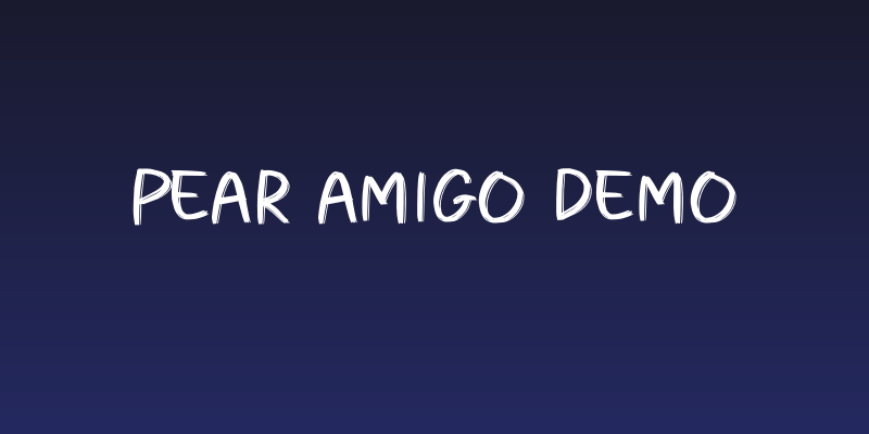 Pear Amigo Demo Social Header