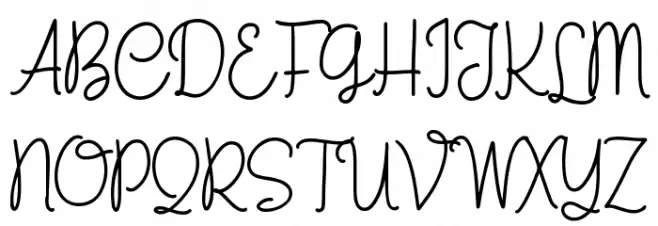 Pear Leaves Schriftart Groß