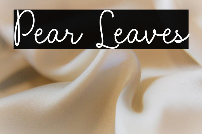 Pear Leaves Example 2