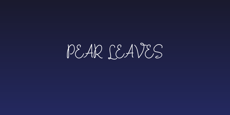 Pear Leaves Social Header