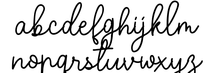 Pear Leaves Font LOWERCASE