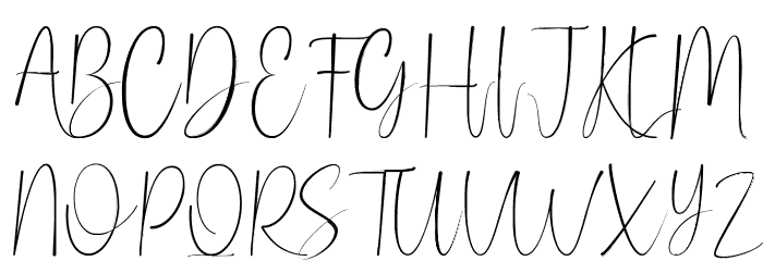 Pearly Font UPPERCASE