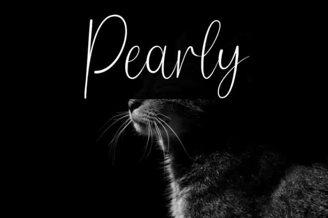 Pearly Font examples