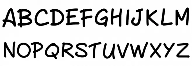PeaxHandwritingbold Fonte MAIÚSCULAS