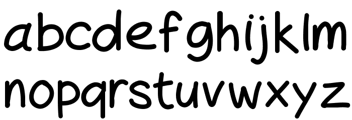 PeaxHandwritingbold Font LOWERCASE
