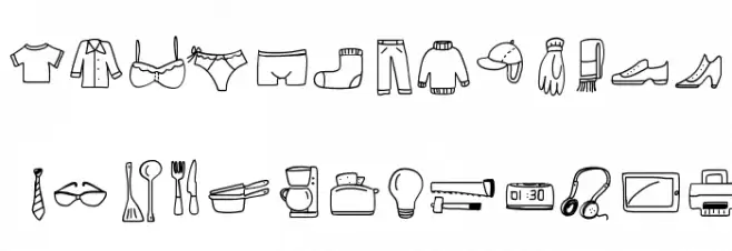 PeaxWebdesignFreeIcons 字体 大写