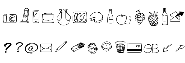PeaxWebdesignFreeIcons Font LOWERCASE