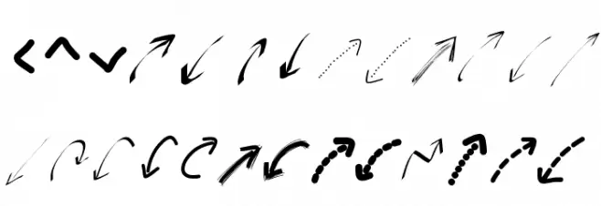PeaxWebdesignarrows Font LOWERCASE