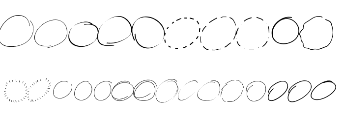 PeaxWebdesigncircles Font OTHER CHARS