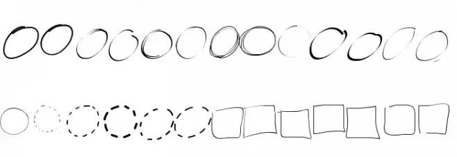 PeaxWebdesigncircles Font Litere mari