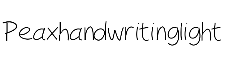 Peaxhandwritinglight  font caratteri gratis