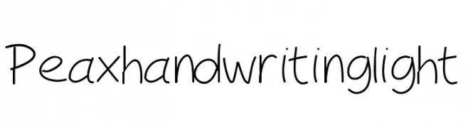 Peaxhandwritinglight  تنزيل الخطوط