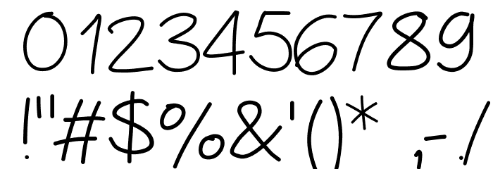Peaxhandwritinglight Font OTHER CHARS
