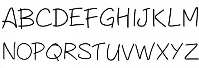 Peaxhandwritinglight Шрифта ВЕРХНИЙ