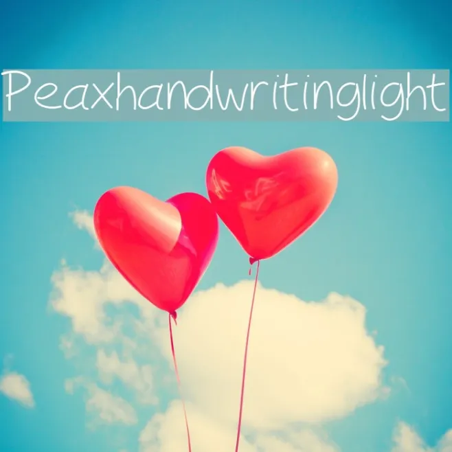 Peaxhandwritinglight Example 2