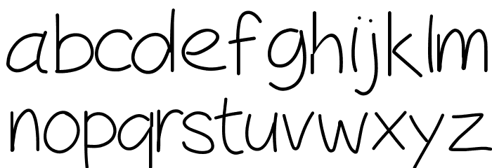Peaxhandwritinglight Font LOWERCASE