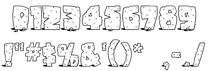 Pebbles Font Alte caractere