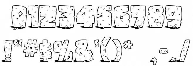 Pebbles Шрифта ДРУГИЕ символов