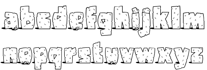 Pebbles Font Litere mici