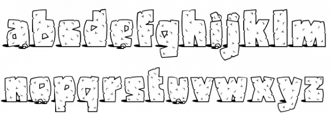 Pebbles Шрифта строчной