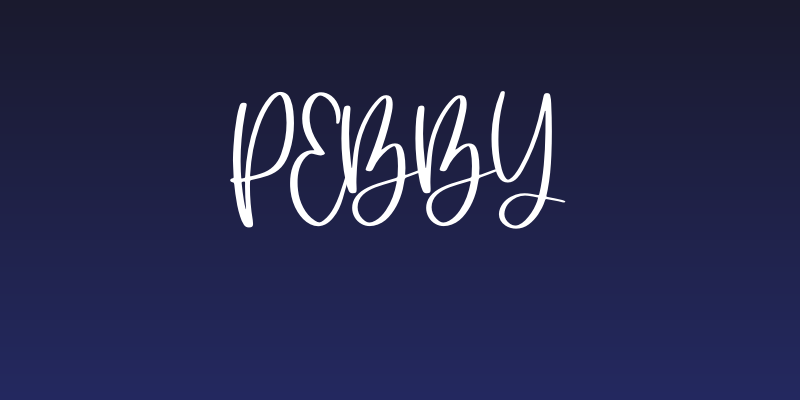 Pebby Social Header