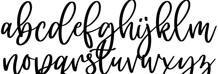 Pebby Font LOWERCASE