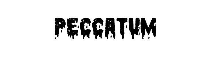 Peccatum  font caratteri gratis
