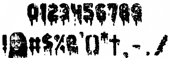 Peccatum Font OTHER CHARS