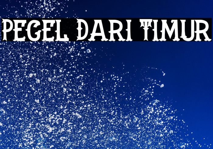 Pecel Dari Timur Example 1