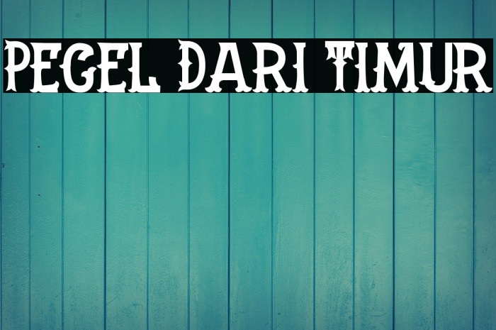 Pecel Dari Timur Example 3