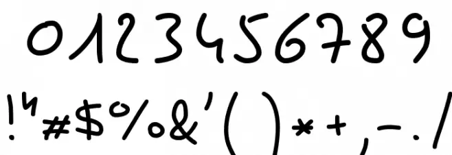 Pecita Font OTHER CHARS