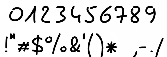 Pecita Font OTHER CHARS