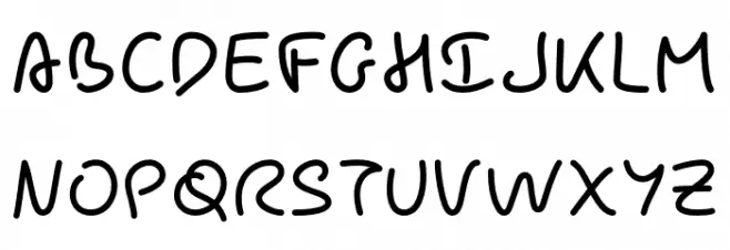 Pecita Font UPPERCASE
